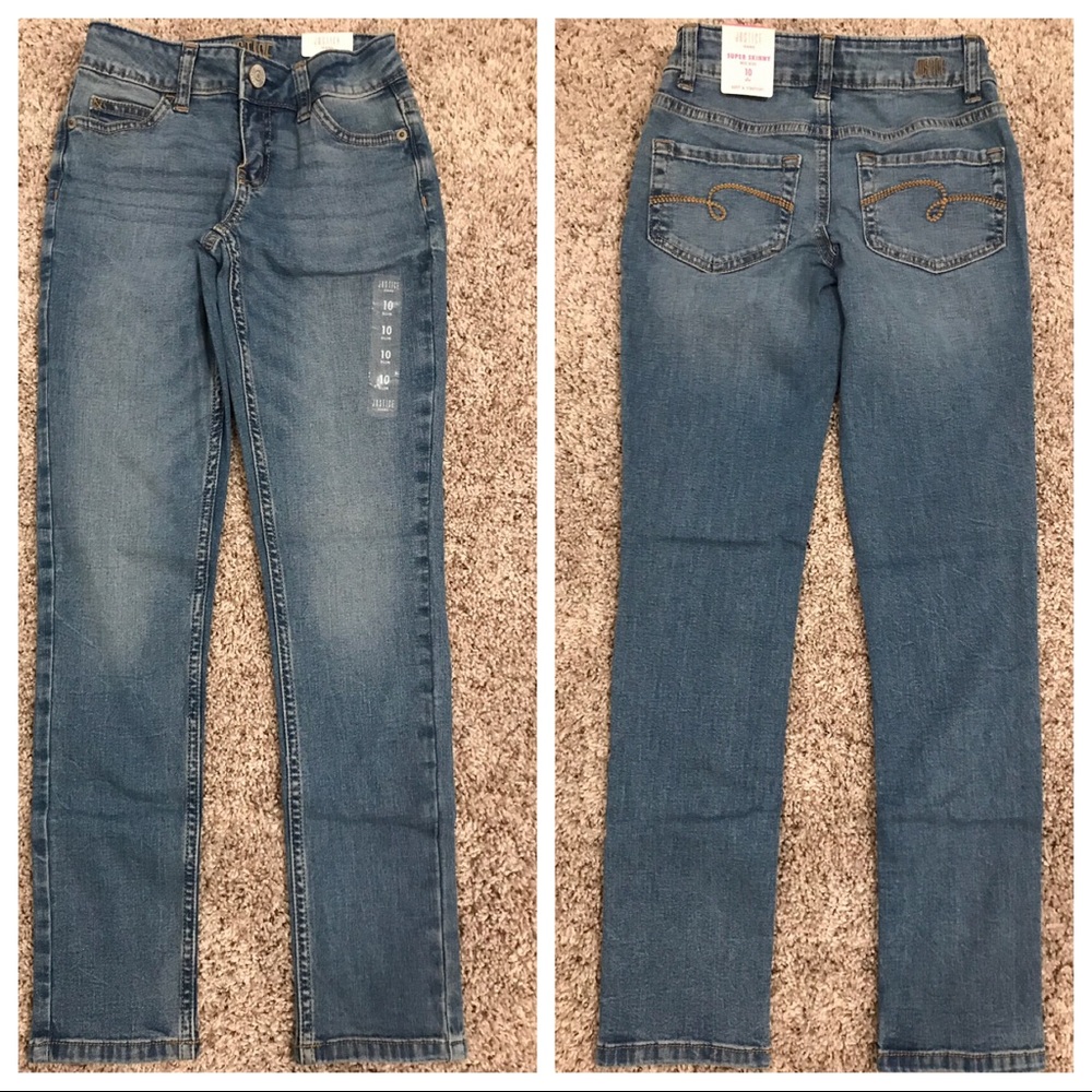 🌸JUSTICE🌸Jeans! Super skinny size 10 slim